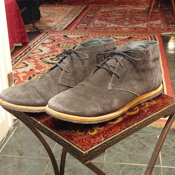 Frank Wright chuka boot sz12 FRANK WRIGHT Stamp Brown Leather Laced Up Chukka Ankle Boots  main image 4